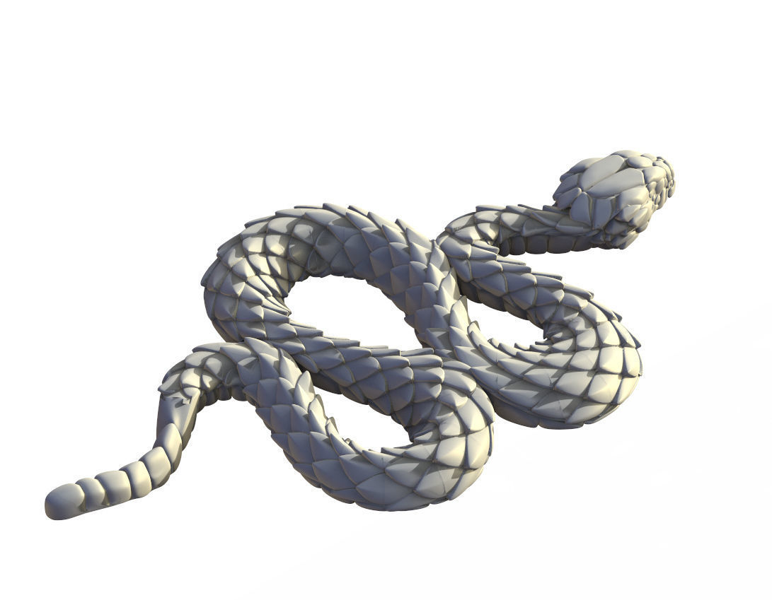 snake 3D print model_2