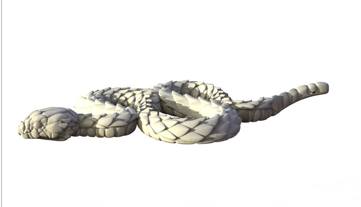 snake 3D print model_4