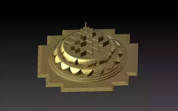 Shree yantra 3d model print