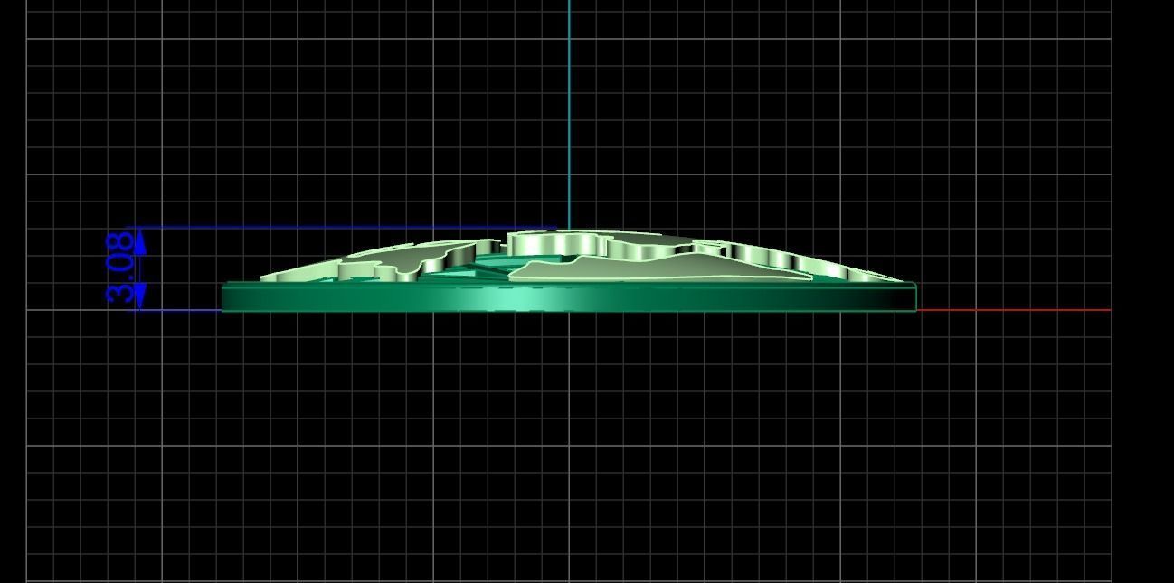 pendent earth 3D print model_2