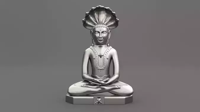Mahavir swami  statue for 3d print
