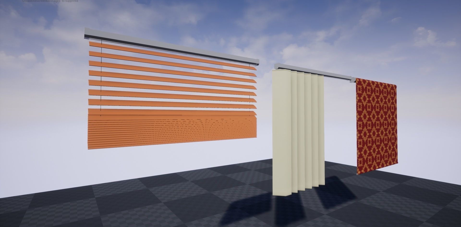 Free UE4 blinds blueprints collection Free low-poly 3D model_2