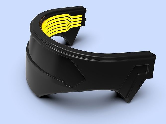 Cyberpunk collar cosplay 3D print model
