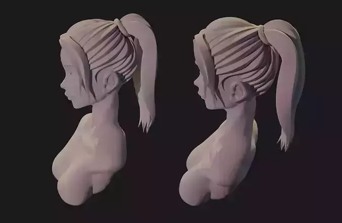 Stylized hair
