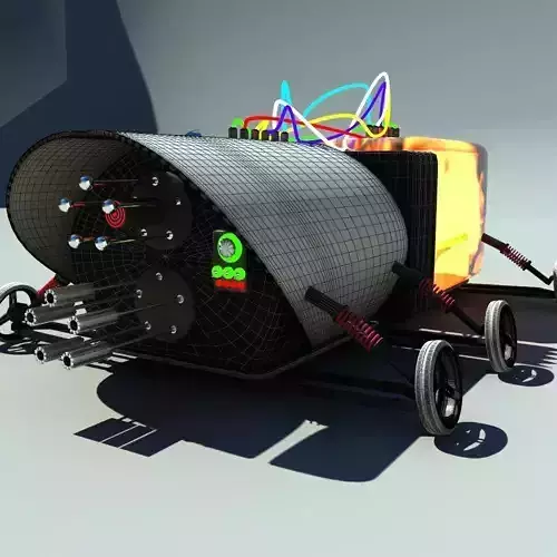 future weapon vehicle Free low-poly 3D model
