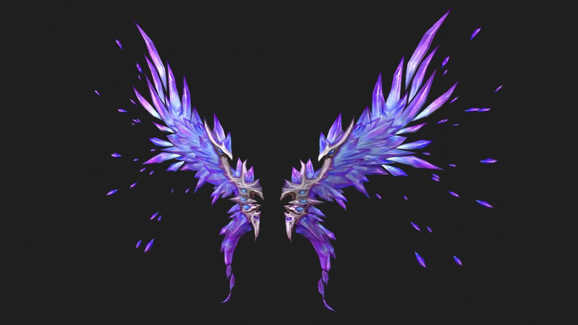 Crystal Wing Low-poly 3D model_6