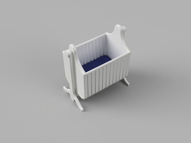 Baby Crib or Cradle 3D print model