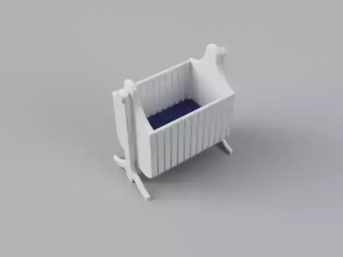Baby Crib or Cradle 3D print model