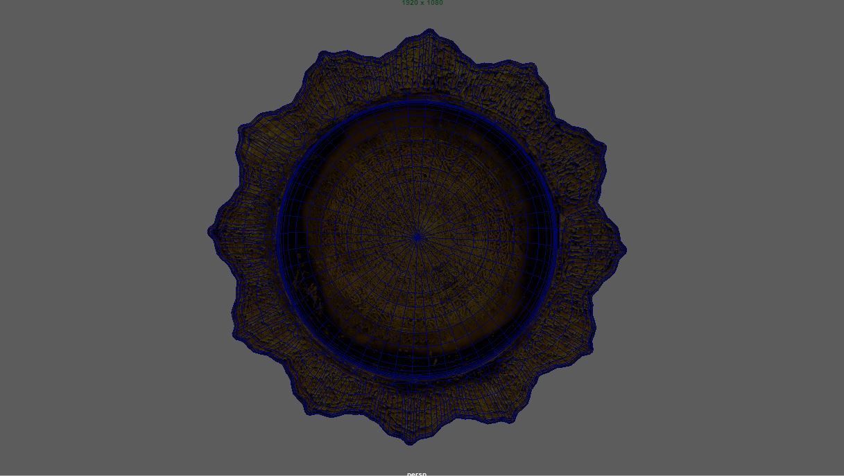 Phan - Thai Pedestal tray  3D model_3