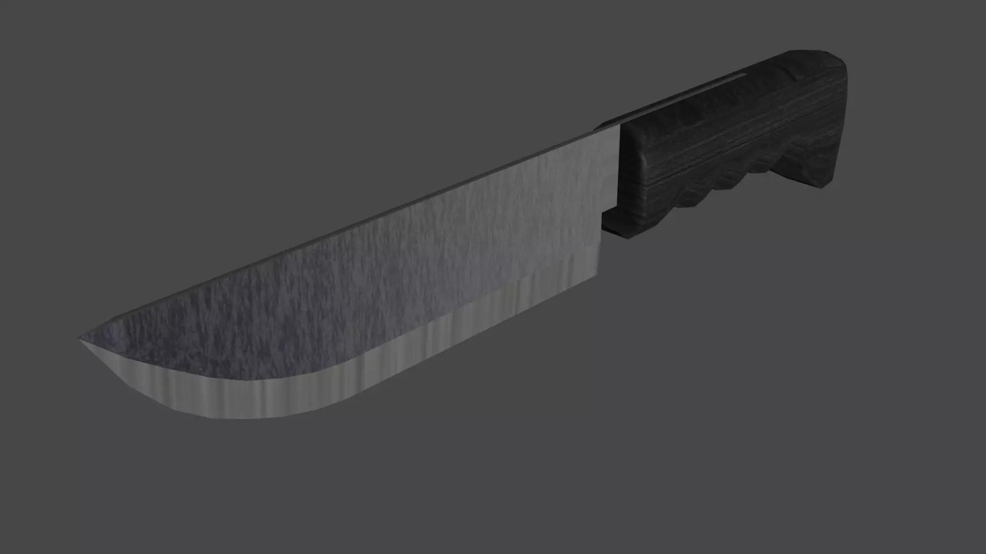 Low Poly Kitchen Knife Low-poly 3D model_0