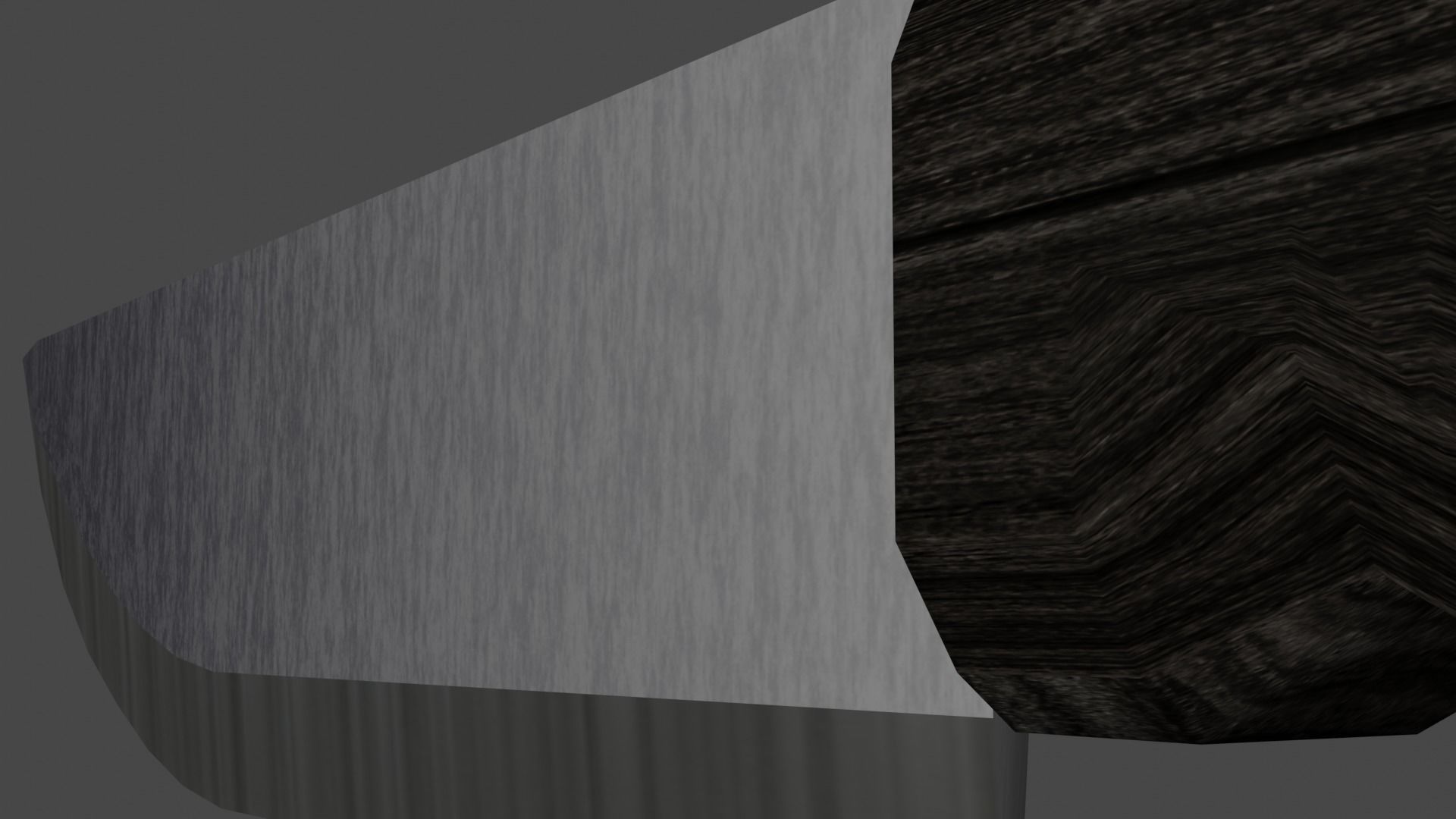 Low Poly Kitchen Knife Low-poly 3D model_3