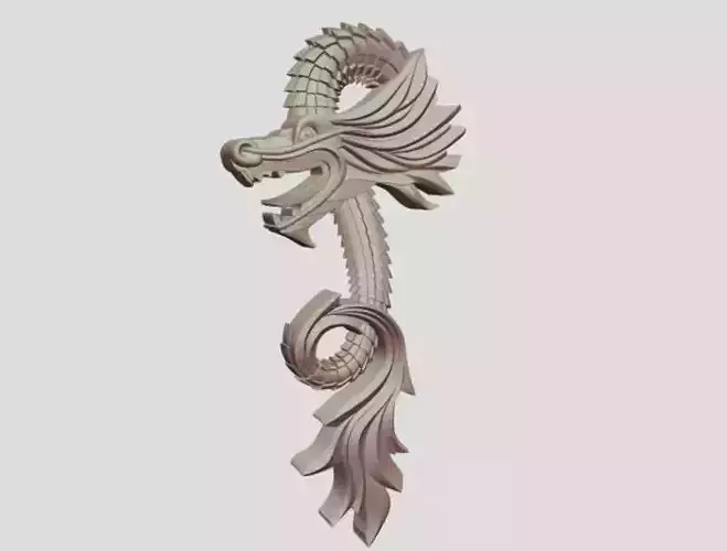 dragon dinosaur decoration 3D print model