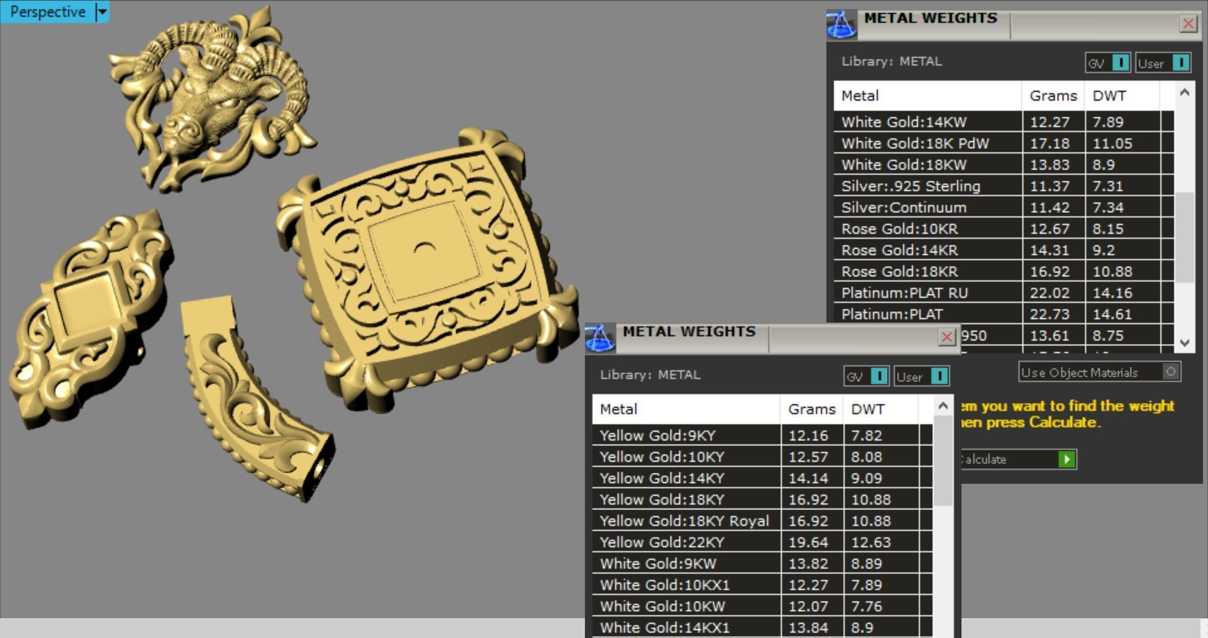 Zodiac signs Cufflinks Ram 3D print model_12
