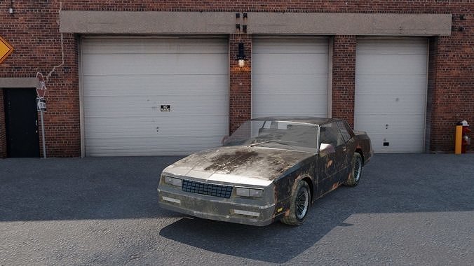 old classic monte carlo ss 1986 Free low-poly 3D model