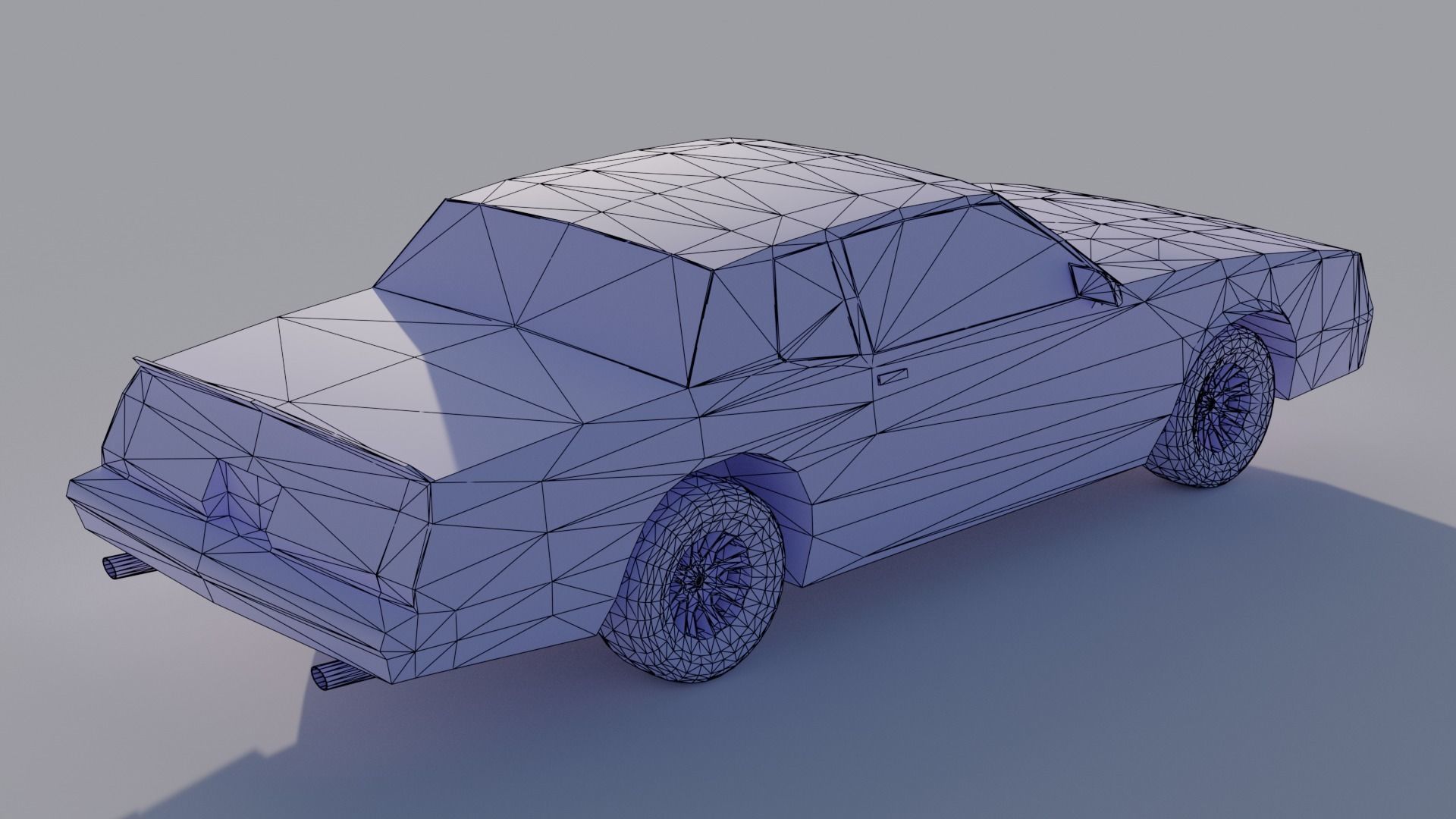 old classic monte carlo ss 1986 Free low-poly 3D model_3