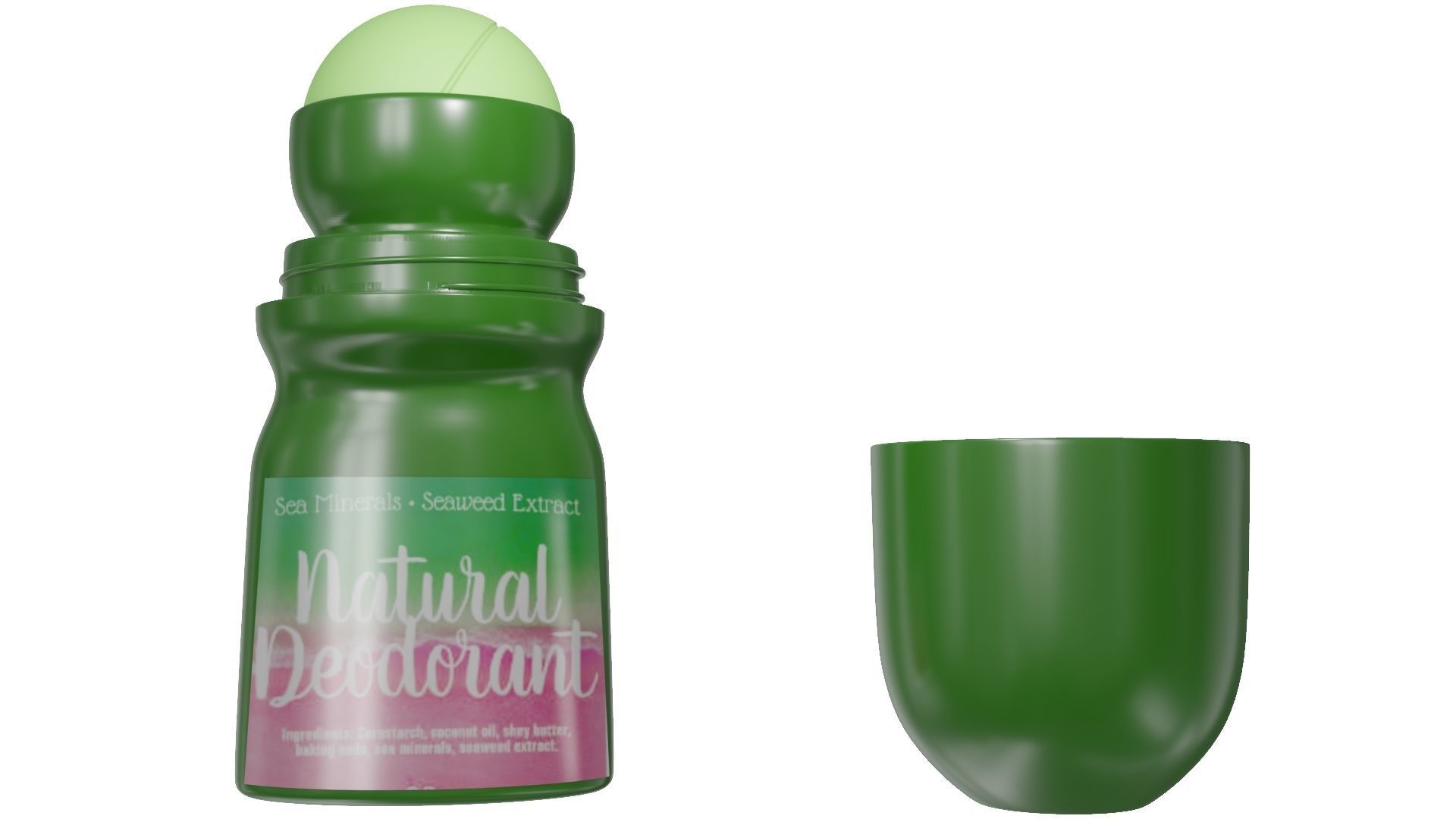 Roll-On Deodorant 3D Model Low-poly 3D model_1