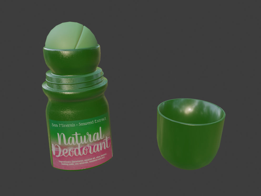 Roll-On Deodorant 3D Model Low-poly 3D model_15