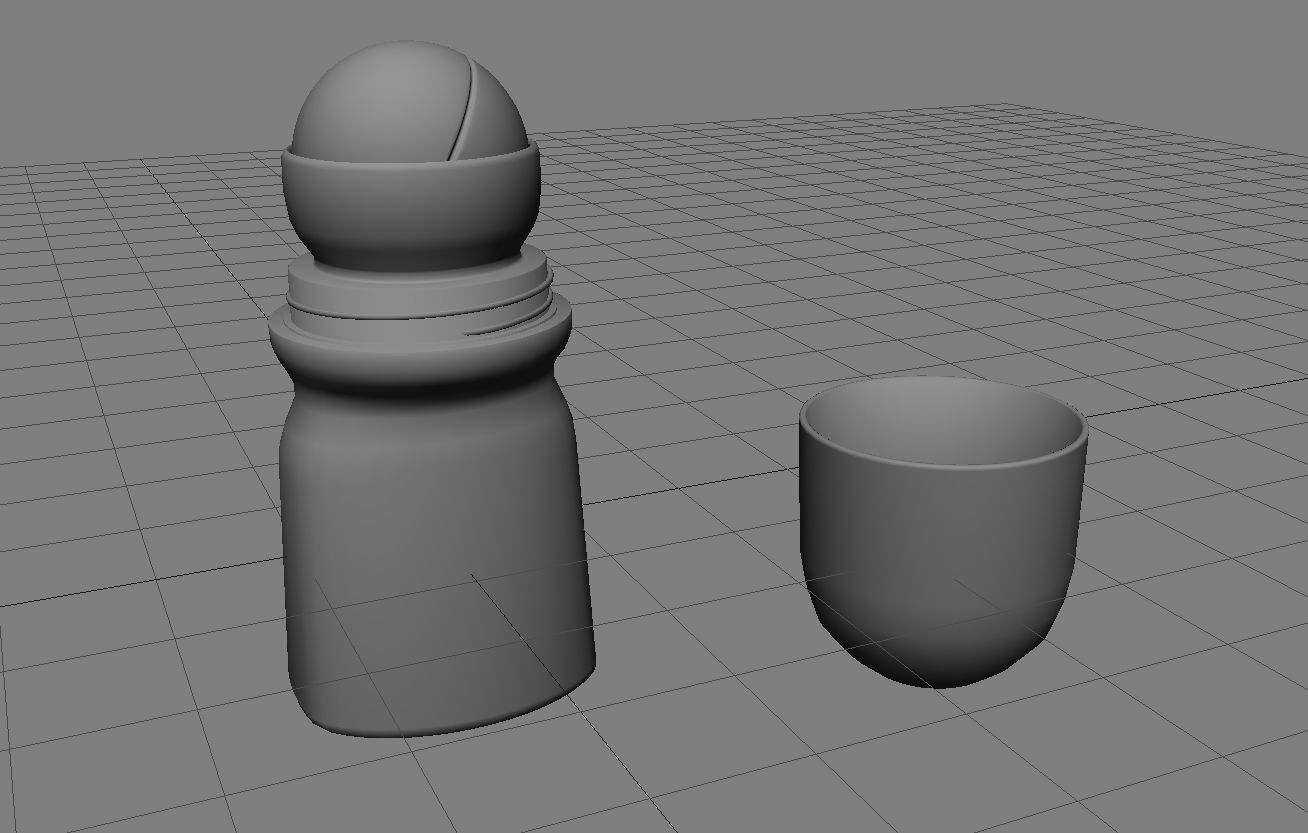 Roll-On Deodorant 3D Model Low-poly 3D model_4