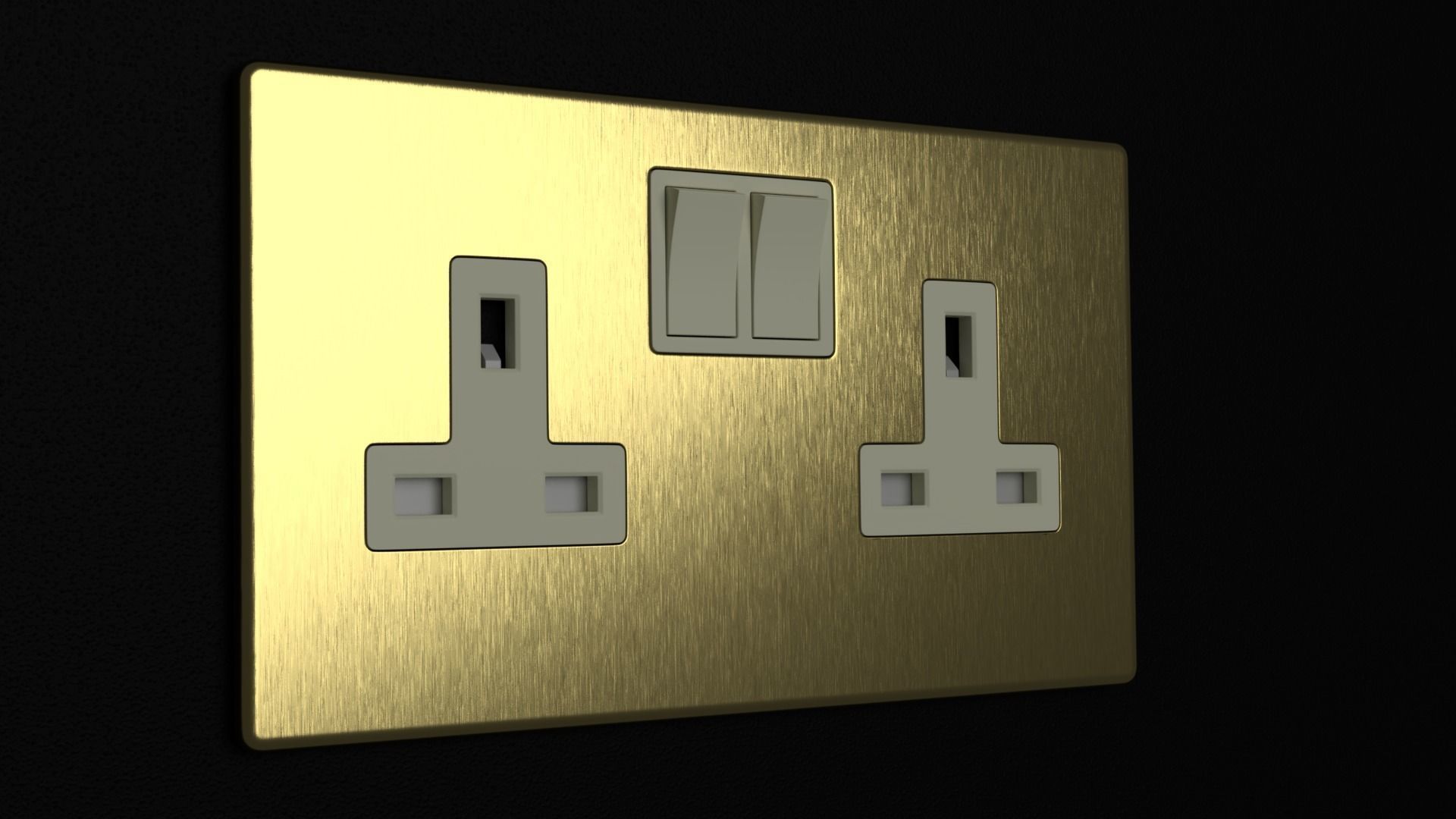 D and R Electrical Sockets or Outlets and Switches 3D model_22