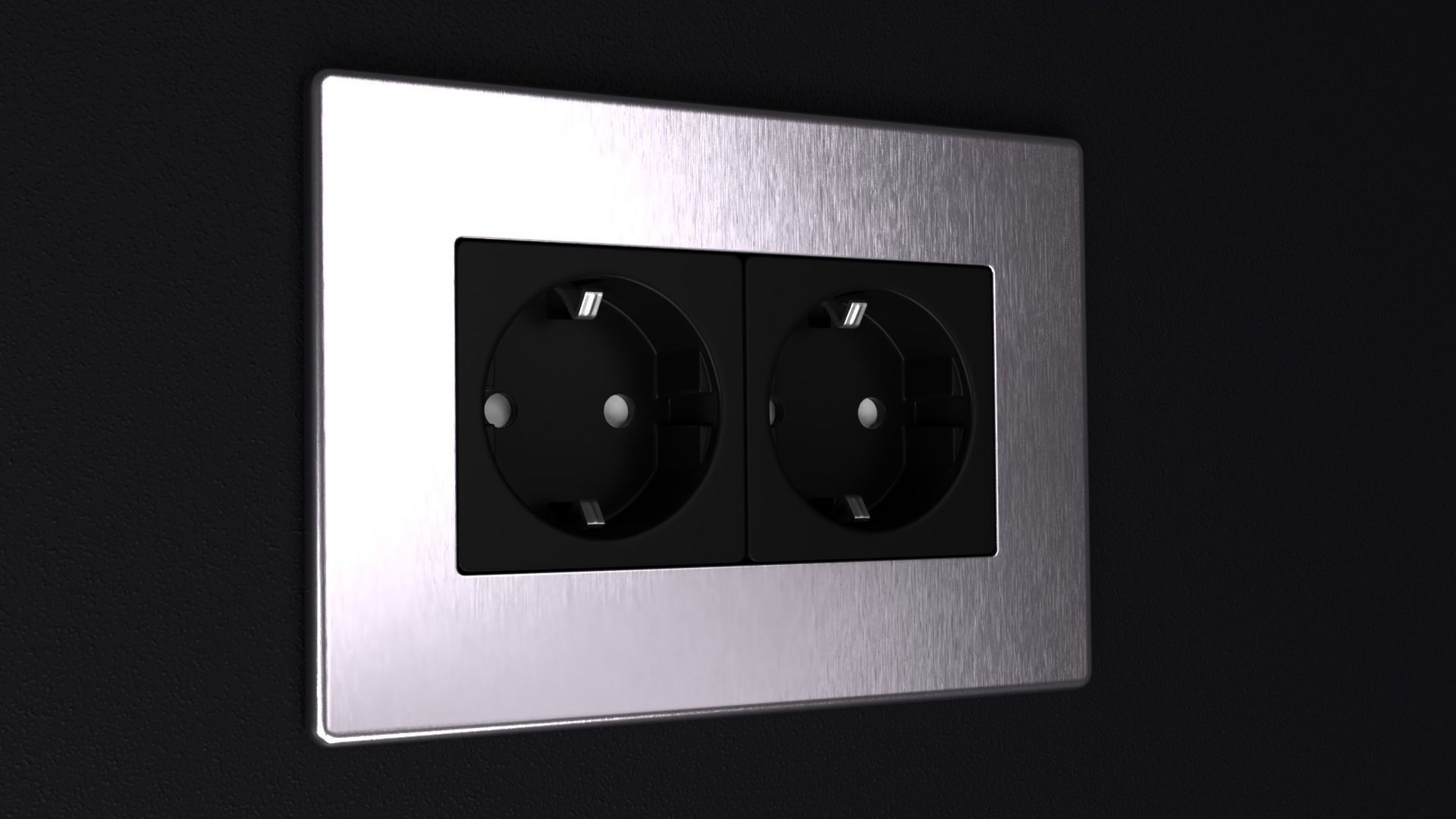 D and R Electrical Sockets or Outlets and Switches 3D model_5
