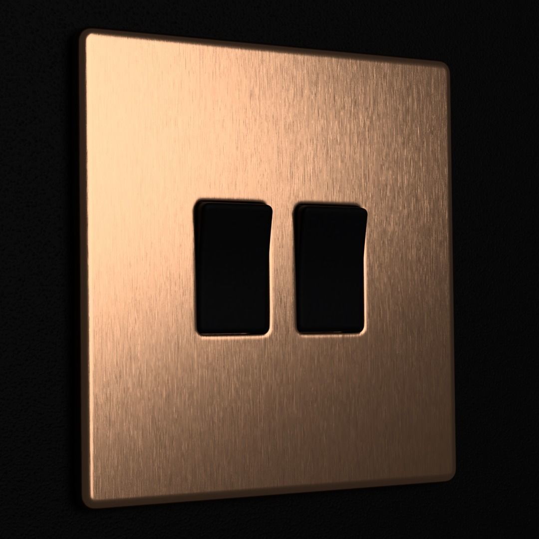 D and R Electrical Sockets or Outlets and Switches 3D model_19