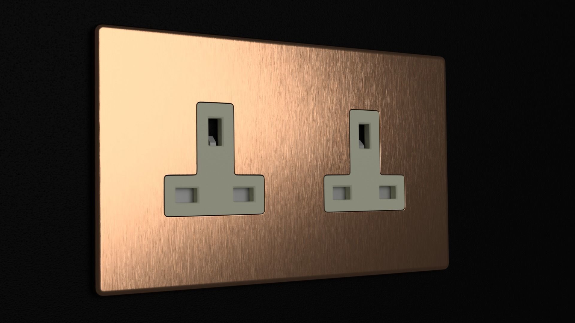 D and R Electrical Sockets or Outlets and Switches 3D model_23