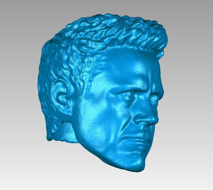 Tony Stark Ironman Head 3D Scan 3D print model_2