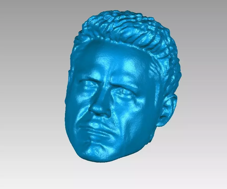 Tony Stark Ironman Head 3D Scan 3D print model_0