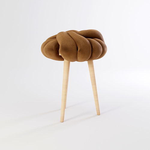 Knot Stool 3D model 7
