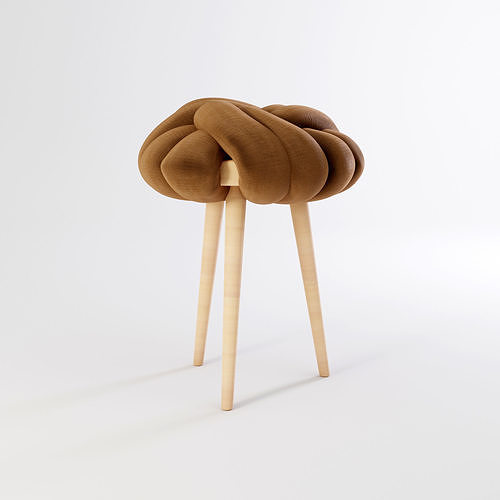 Knot Stool 3D model 2