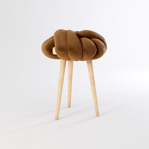 Knot Stool 3D model 4