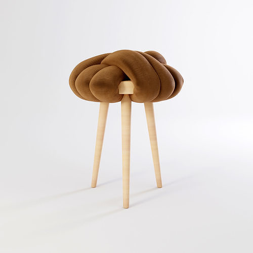 Knot Stool 3D model 5