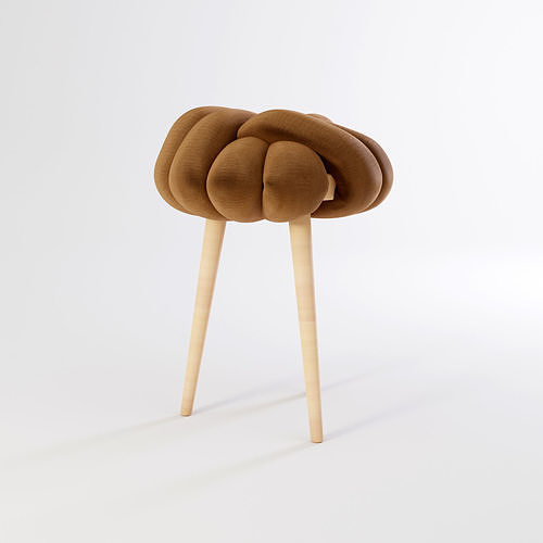 Knot Stool 3D model 3