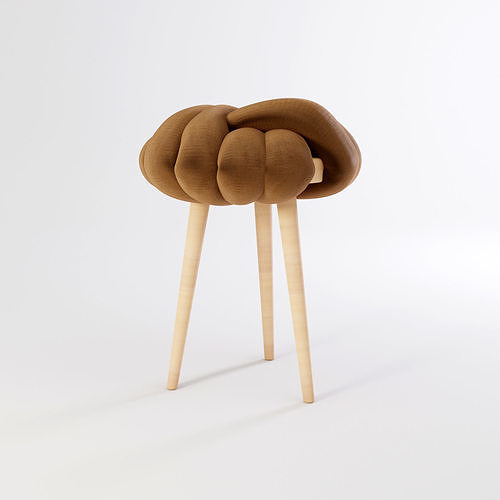 Knot Stool 3D model 6