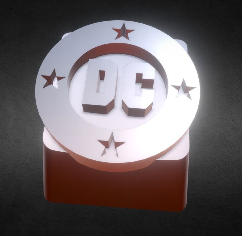 DC Bullet Keycap 3D print model_8