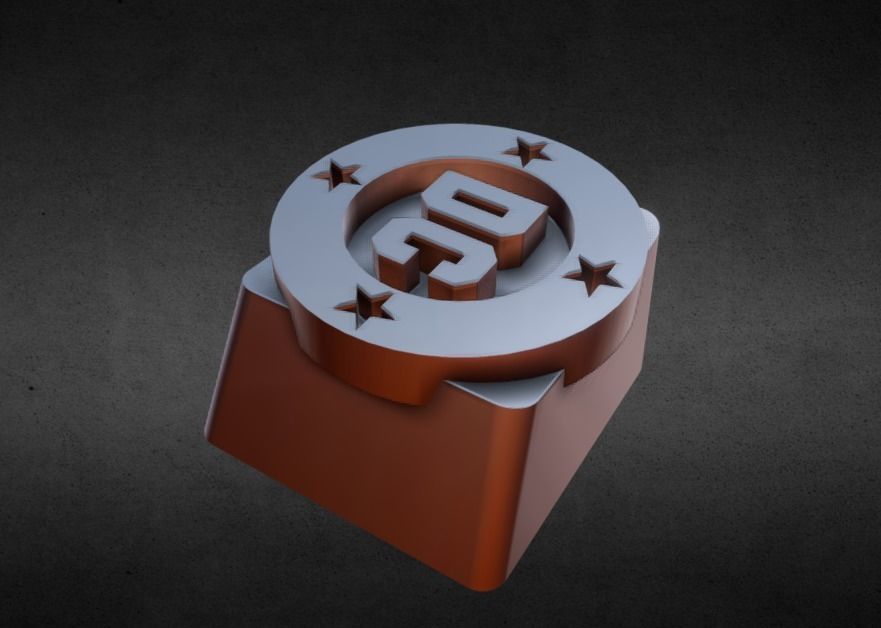 DC Bullet Keycap 3D print model_24