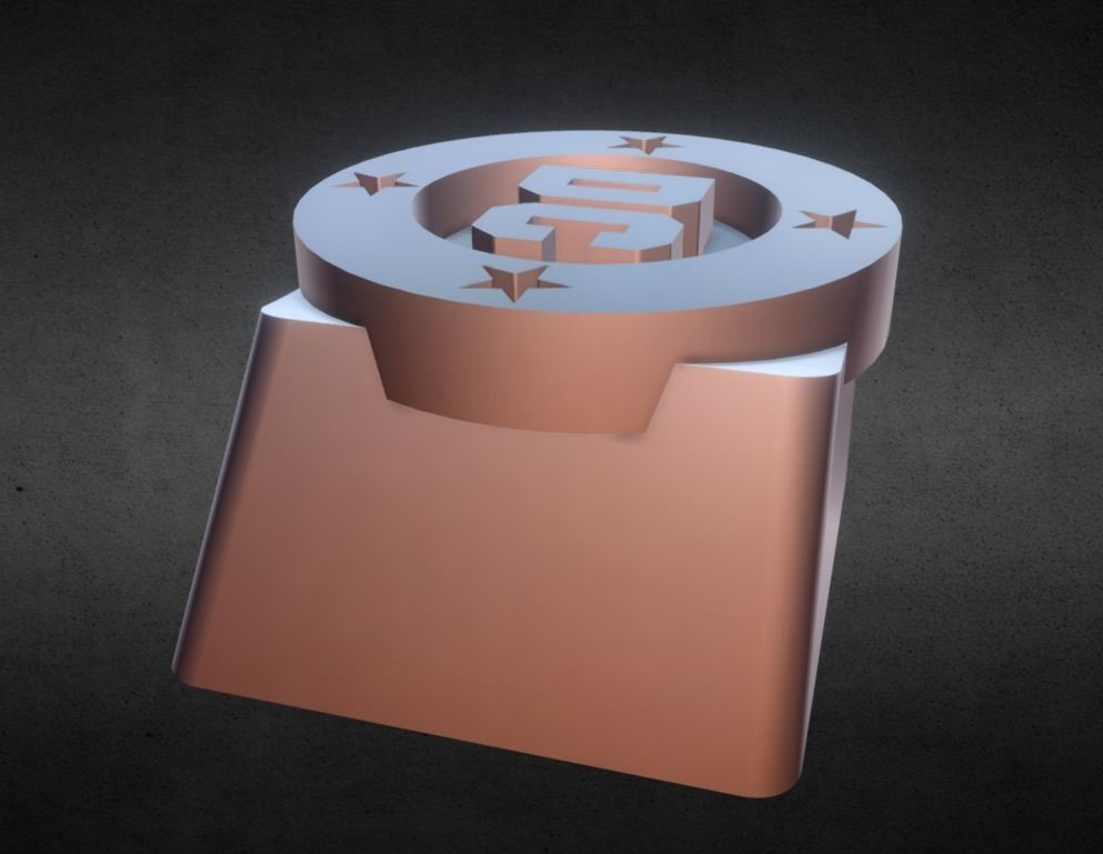 DC Bullet Keycap 3D print model_19