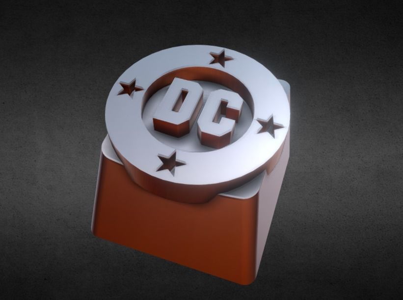 DC Bullet Keycap 3D print model_9