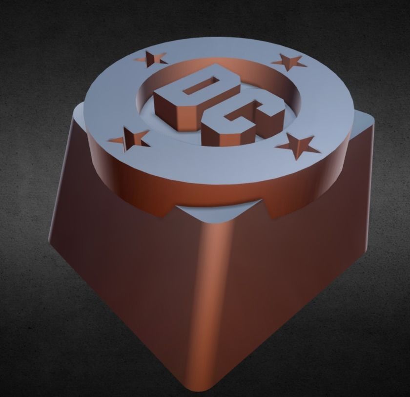 DC Bullet Keycap 3D print model_1