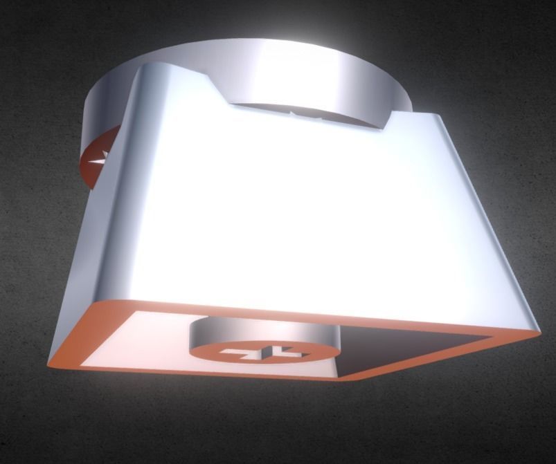 DC Bullet Keycap 3D print model_13