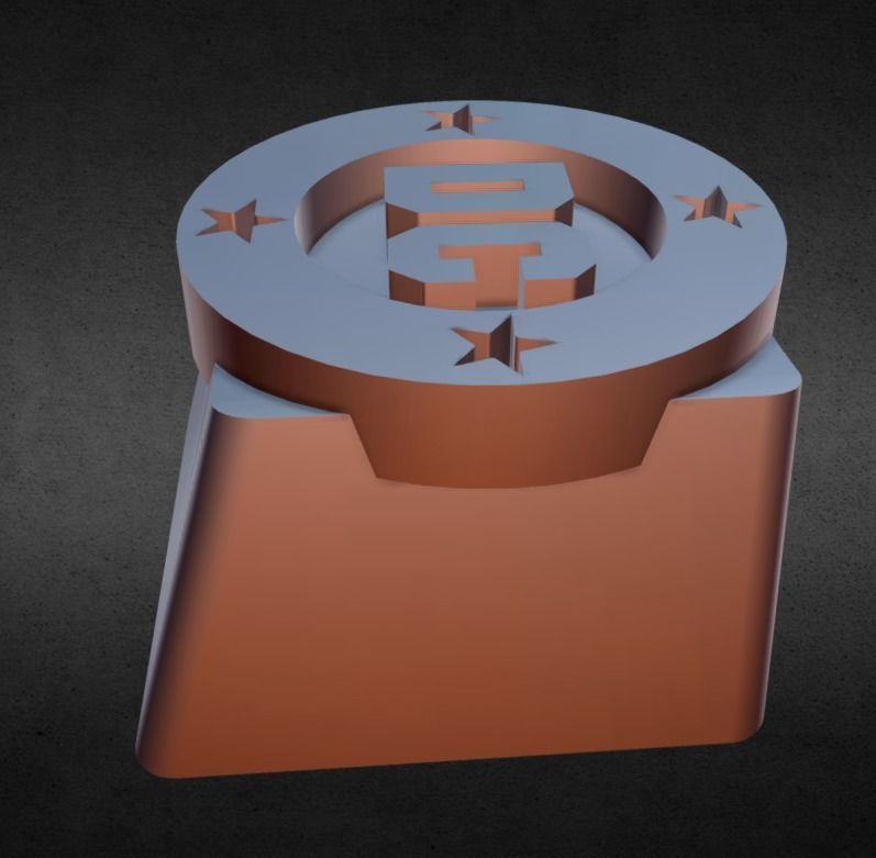 DC Bullet Keycap 3D print model_2
