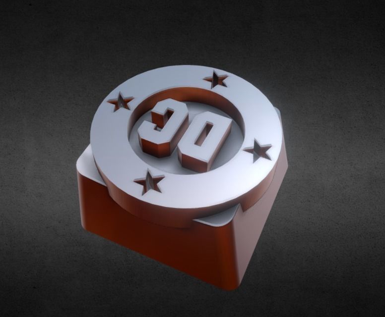 DC Bullet Keycap 3D print model_25