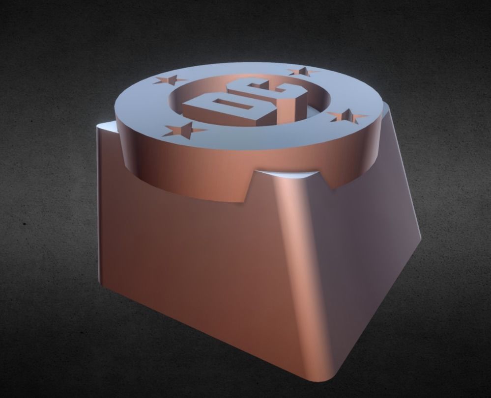 DC Bullet Keycap 3D print model_15