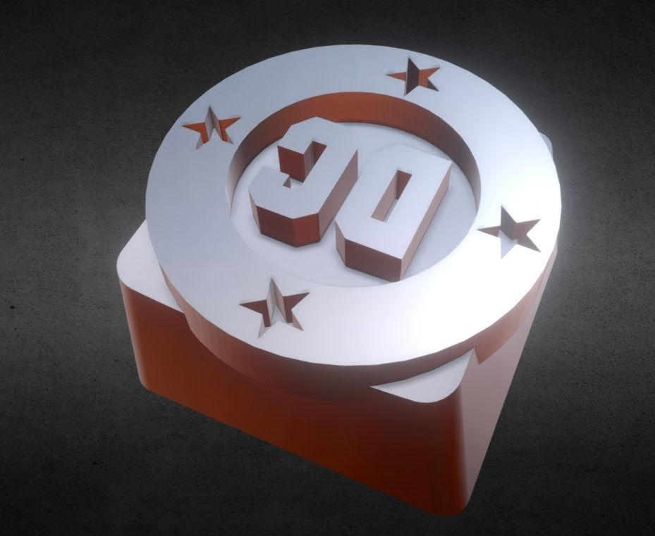 DC Bullet Keycap 3D print model_21