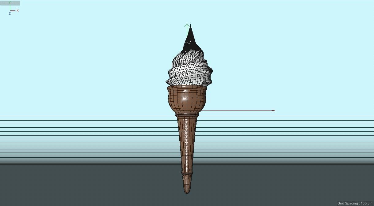 ice cream Free low-poly 3D model_5