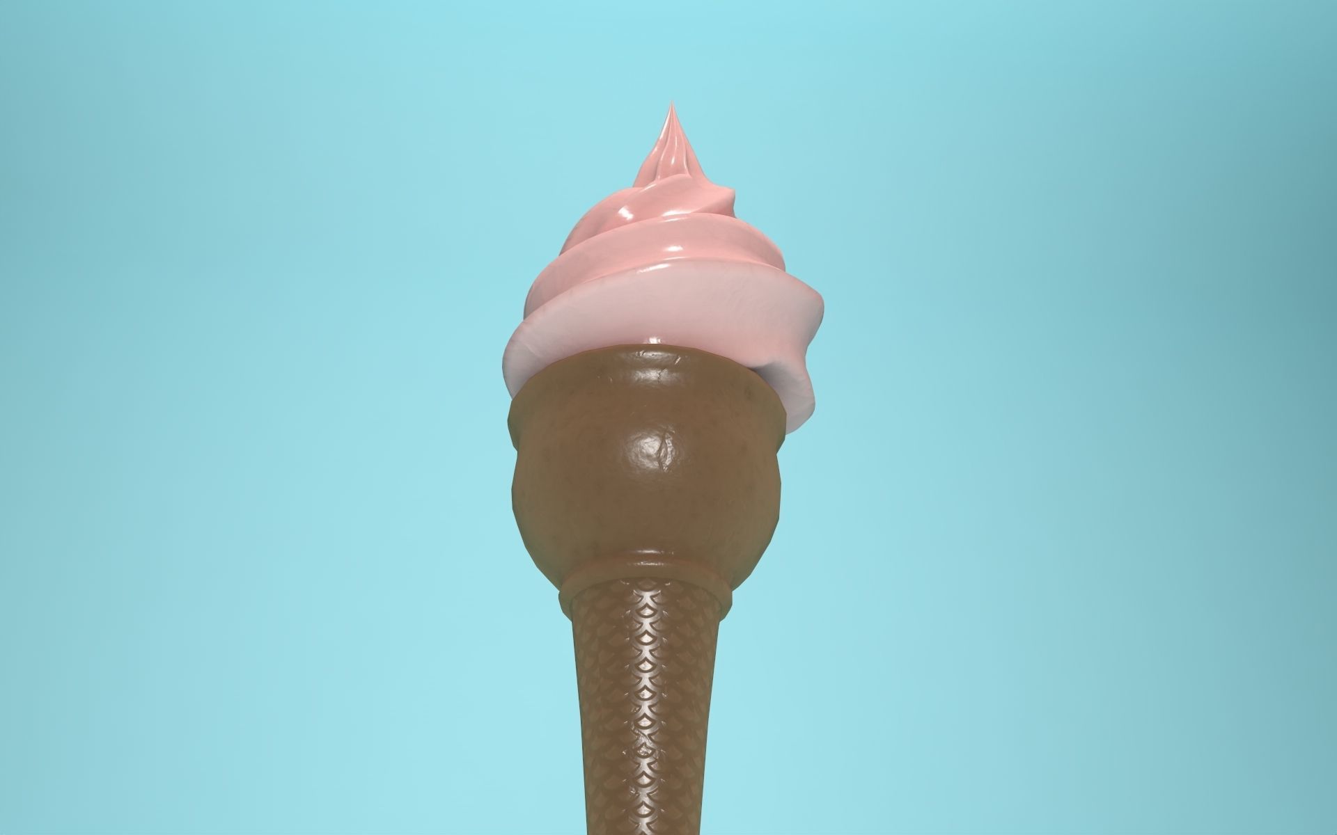 ice cream Free low-poly 3D model_3