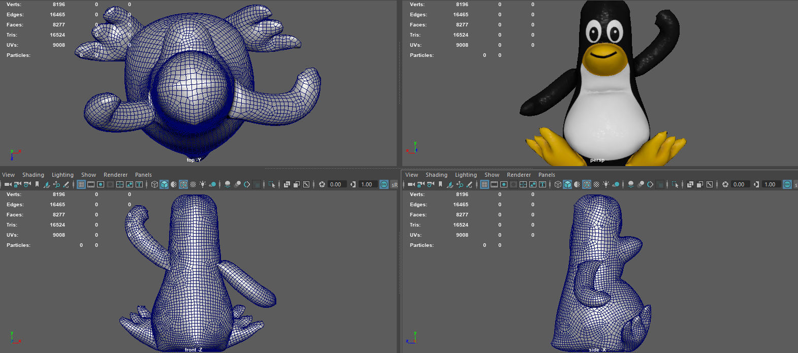 PINGUIN FLOAT Low-poly 3D model_12