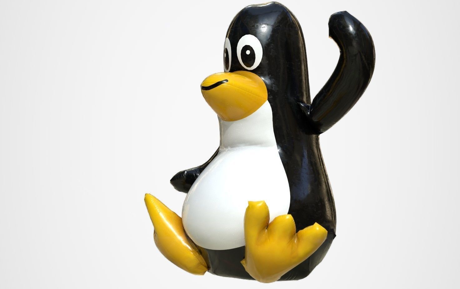 PINGUIN FLOAT Low-poly 3D model_4