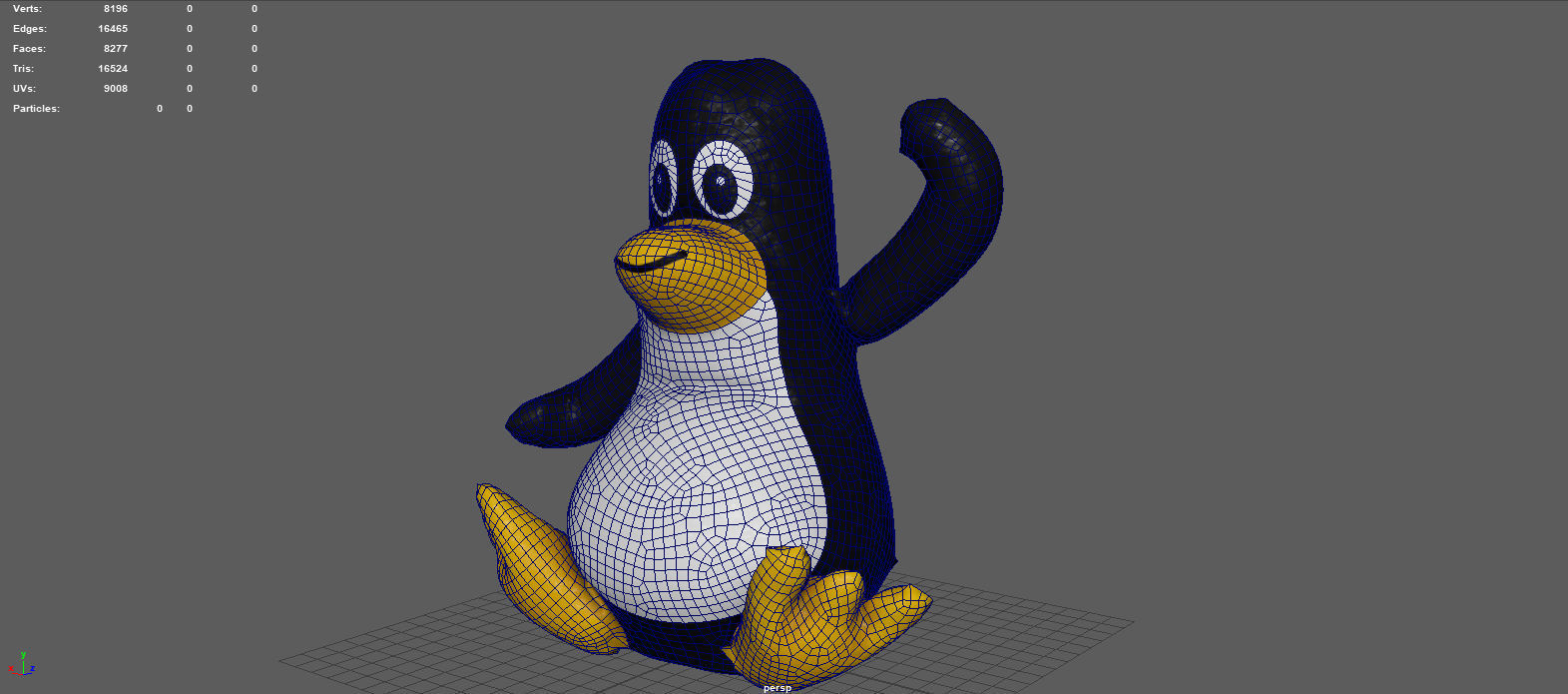PINGUIN FLOAT Low-poly 3D model_9