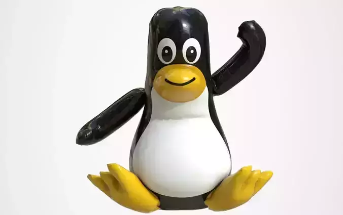 PINGUIN FLOAT Low-poly 3D model
